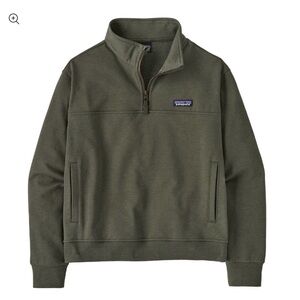 Patagonia Olive 1/4 zip Pullover Jacket - size medium, but fits like a small.